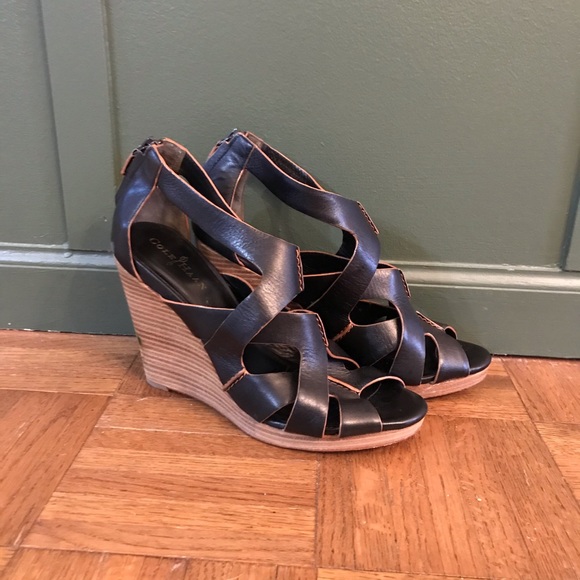 Cole Haan Nike Air Kimry Leather Wedges - Picture 2 of 11